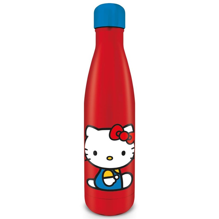 Sticla de apa - Hello Kitty - Sitting Pretty, Inox, 560 ml