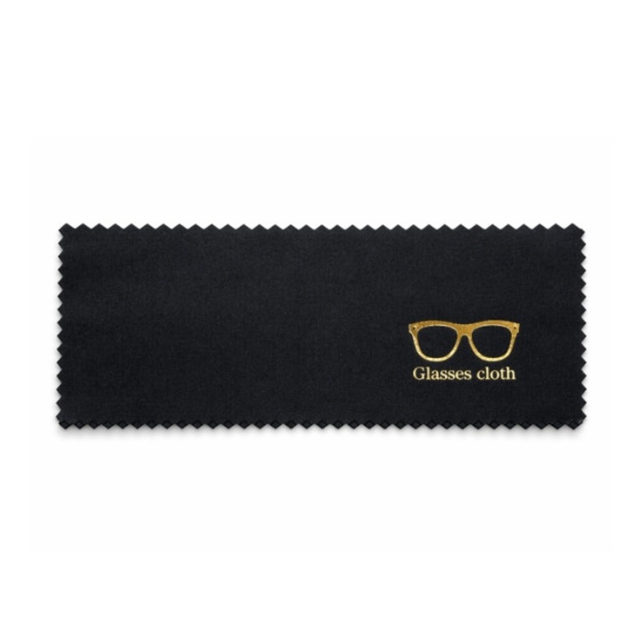 Laveta microfibra Super Fina pentru ochelari, curatare delicata fara urme, reutilizabila, culoare Negru