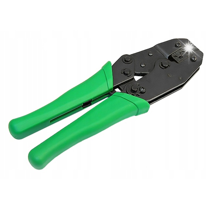 Клещи за кримпване на неизолирани конектори Hanlong, 0.5-1.0mm, 1.5-2.5mm, 4.0-6.0mm, 16см, противоплъзгащи