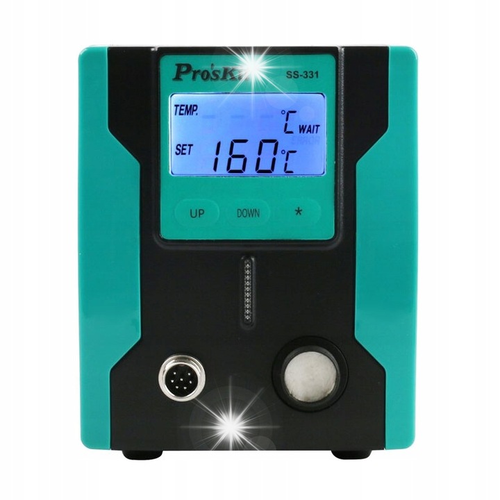 Proskit SS-331B forrasztóállomás, 90W, hőmérséklet 160-480C, 172x135x190mm, komplett készlet
