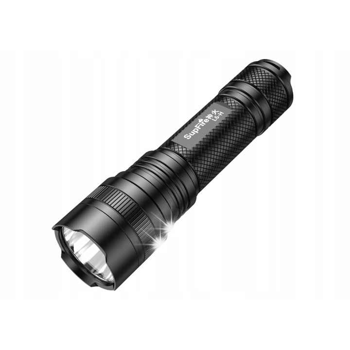 Фенер Supfire LED L6-H, 900 лумена, 250м, 3700mAh, комплект със зарядно и връзка