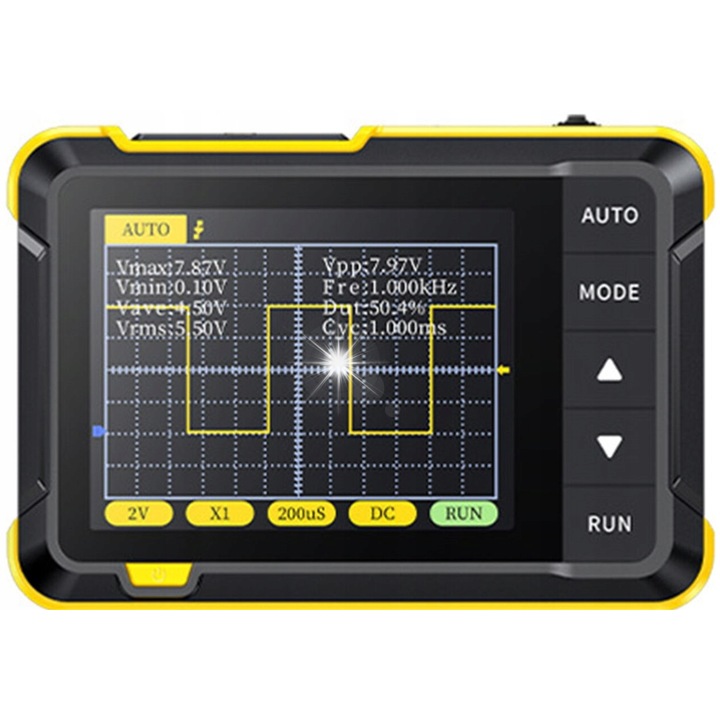 Osciloscop digital DSO152, 200kHz, 2 canale, 2,8" LCD, set complet