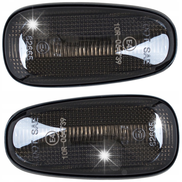 Set 2 semnalizatoare LED dinamice Opel Astra II G, Zafira A, culoare negru fumuriu, impermeabilitate IP67