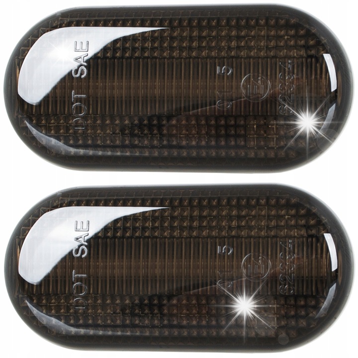 Set 2 semnalizatoare LED dinamice, Nissan, culoare negru fumuriu, impermeabilitate IP67