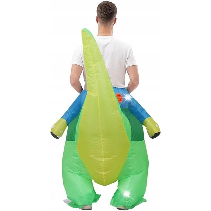 T-Rex dinoszaurusz jelmez, MixParty, felfújható, felnőtt, 160x195cm