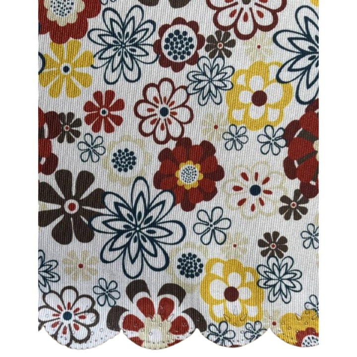 Antik Retro Virágos Asztalterítő, 100/150cm Téglalap alakú