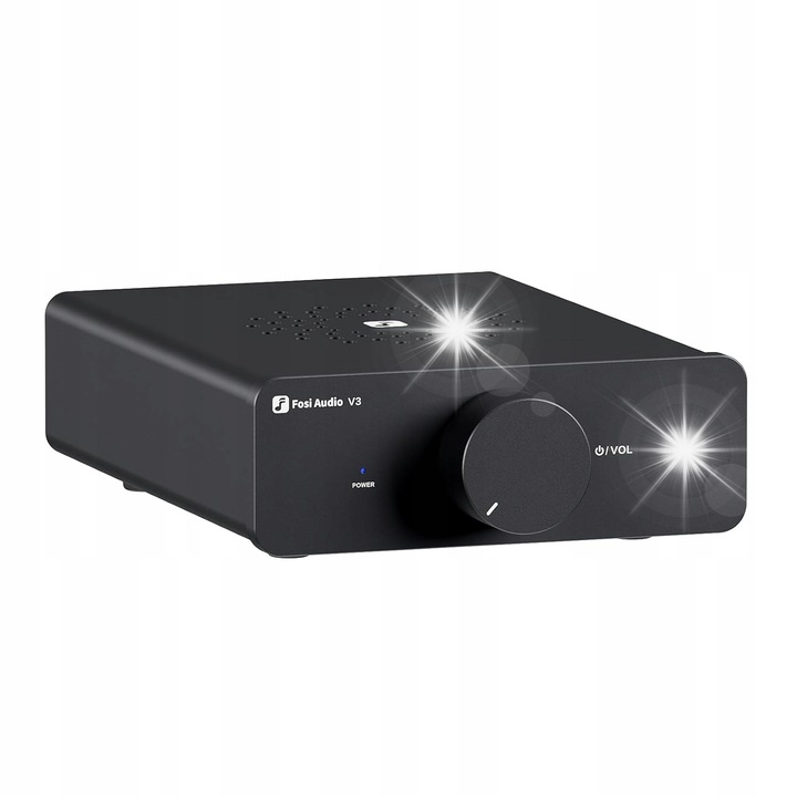 Amplificator stereo Fosi Audio V3, 2x300W, 20Hz-20kHz, metal, 48V