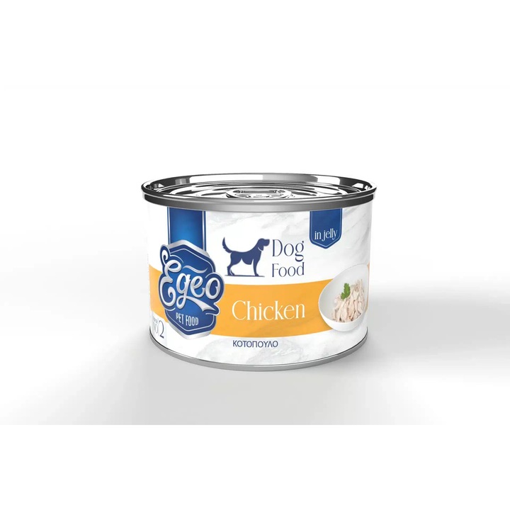 Hrana umedă pentru câini Egeo, piept de pui & orez, 160g, adult, toate taliile