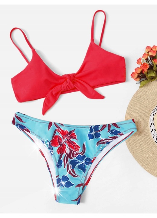 Női kétrészes fürdőruha, szexi bikini, többszínű, 2XL INTL
