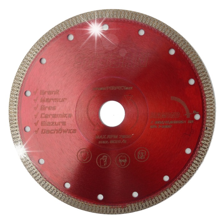 Steern gyémánttárcsa 200x25,4mm, gránithoz, márványhoz, greslaphoz, kerámiához, csempéhez