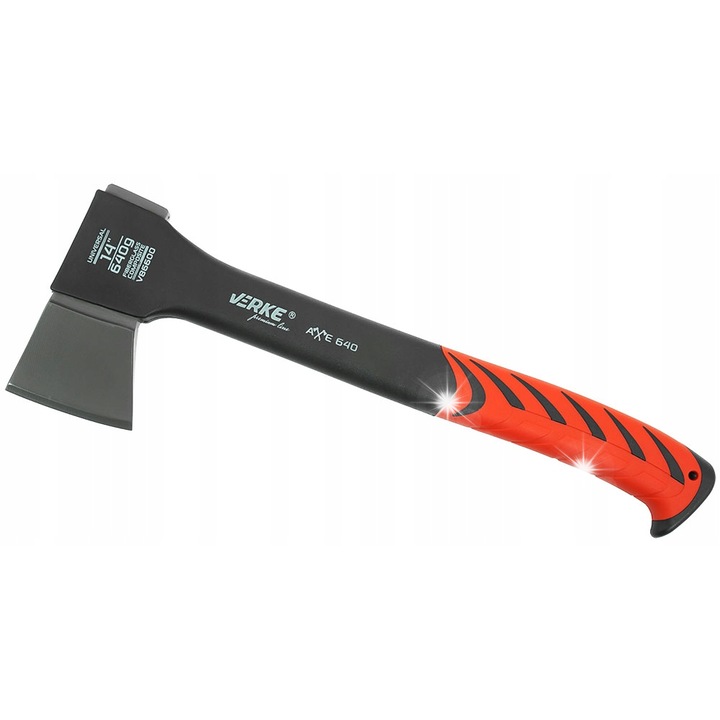 Verke univerzális fejsze, 640g, 35cm, üvegszálas, csúszásmentes nyéllel