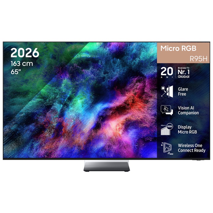 Телевизор SAMSUNG Micro RGB 65R95H, 65" (163см), Smart, 4K Ultra HD, 165 Hz, Клас F (Модел 2026)