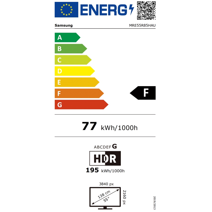 Televizor SAMSUNG Micro RGB 55R85H, 138cm, Smart, 4K Ultra HD, 144 Hz, Clasa F (Model 2026)