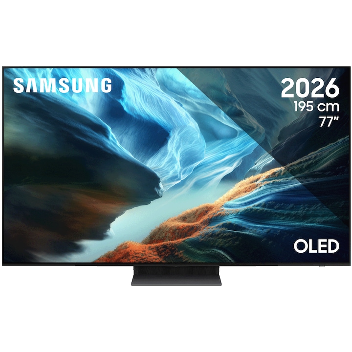 Televizor SAMSUNG OLED 77S90H, 195 cm, Smart, 4K Ultra HD, 165 Hz, Clasa E (Model 2026)