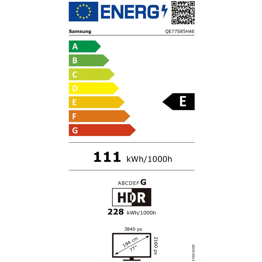 Televizor SAMSUNG OLED 77S85H, 195 cm, Smart, 4K Ultra HD, 120 Hz, Clasa E (Model 2026)