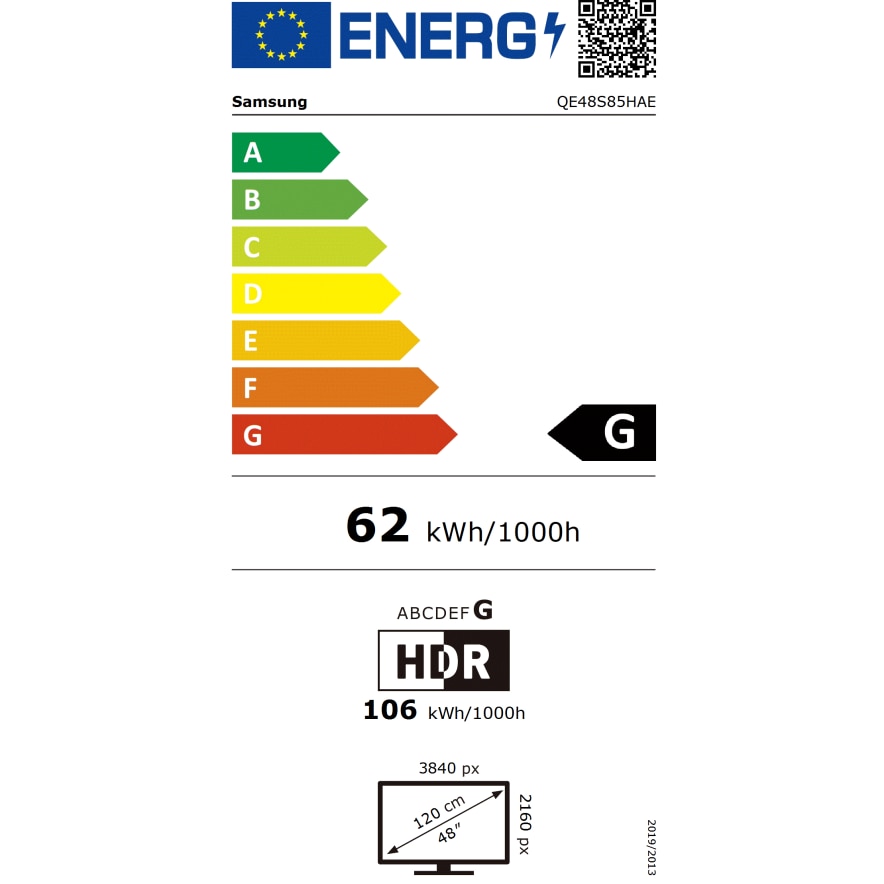 Televizor SAMSUNG OLED 48S85H, 120 cm, Smart, 4K Ultra HD, 120 Hz, Clasa G (Model 2026)