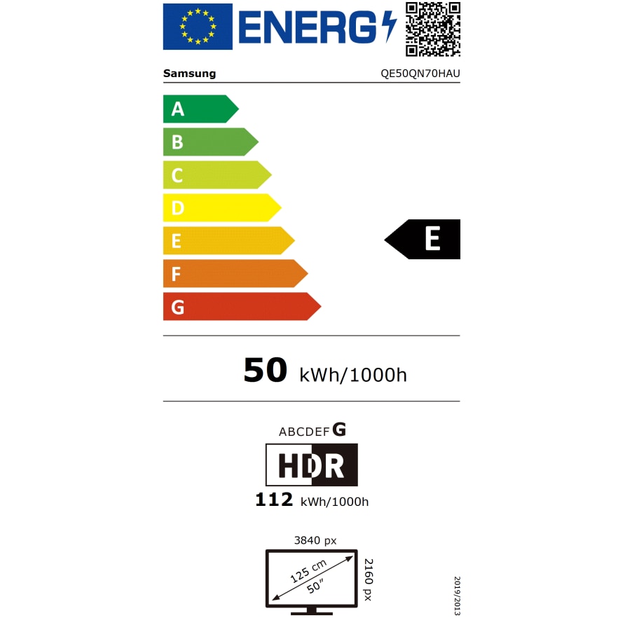 Televizor SAMSUNG MiniLED Neo QLED 50QN70H, 125 cm, Smart, 4K Ultra HD, Clasa E(Model 2026)