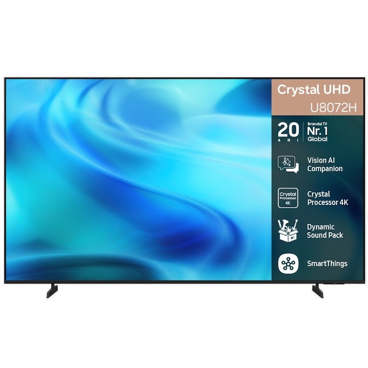Televizor SAMSUNG LED 75U8072H, 189 cm, Smart, 4K Ultra HD, Clasa F (Model 2026)