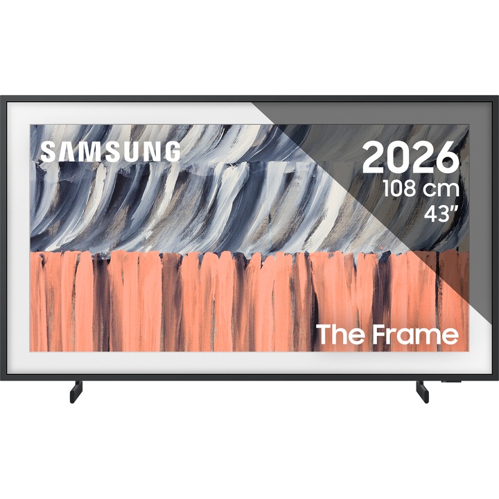 Televizor SAMSUNG QLED The Frame 43LS03H, 108 cm, Smart, 4K Ultra HD, Clasa F (Model 2025)