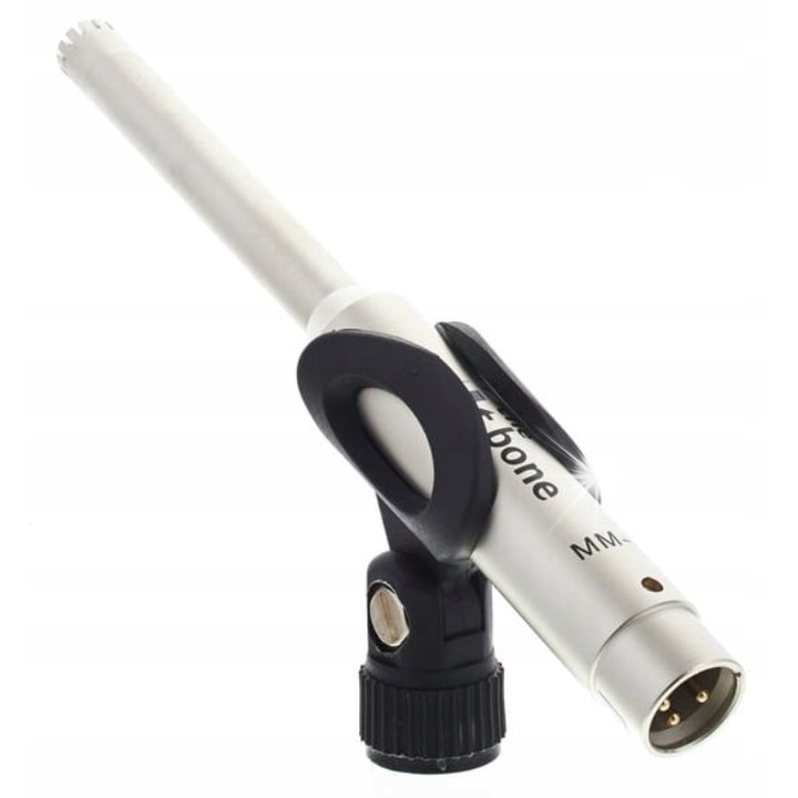 Измервателен микрофон THE T.BONE MM-1, кардиоидна характеристика, 20-20.000 Hz, комплект със стойка и метална редукция