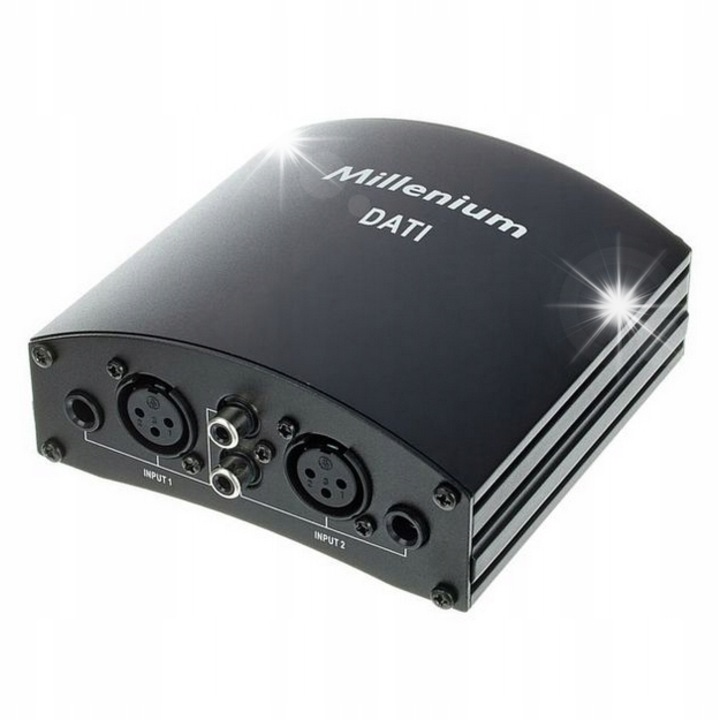 Millenium DATI audio leválasztó, 2 csatornás, XLR, Jack, RCA, 10Hz-50kHz, 0,01% THD