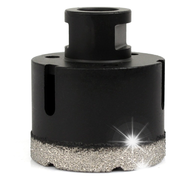 Falon-Tech 55mm M14 gyémánt fúrókorona készlet, csempéhez, betonhoz, kerámiához, fekete