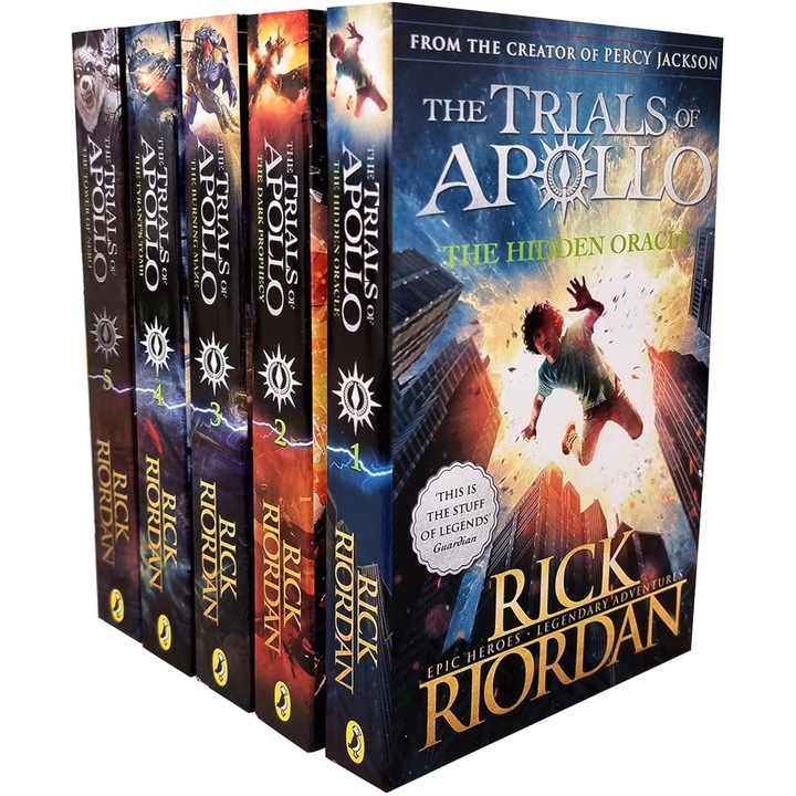 The Trials of Apollo (5 Book Collection Set) - Rick Riordan, ed 2025