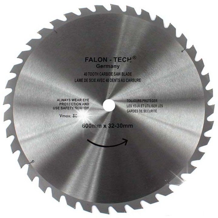 Falon-Tech fűrészlap fához, 600x32mm, 40T, TCT