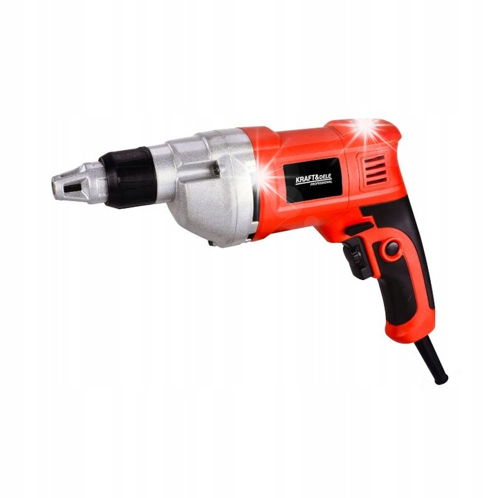 Kraft&Dele KD3030 elektromos fúró-csavarozó, 880W, 2 sebesség, 230V, 6.35mm, komplett készlet