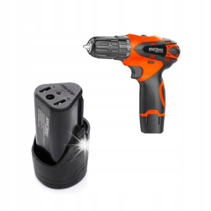 Wiertarko-wkretarka KD3066, 18V, 1300mAh, LED, set complet cu acumulator si incarcator