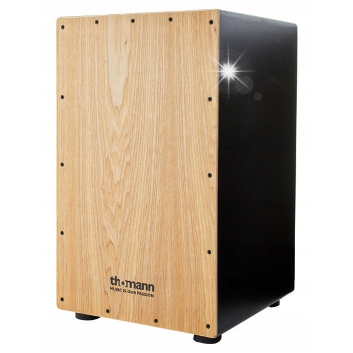 Cajon Thomann CAGS-200, negru, 48x30x30cm, cu efect de werbel, cu pokrowiec
