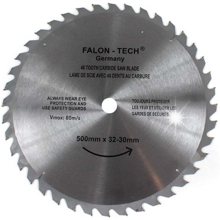 FALON-TECH vágótárcsa 500x32mm, 40T, puha fához
