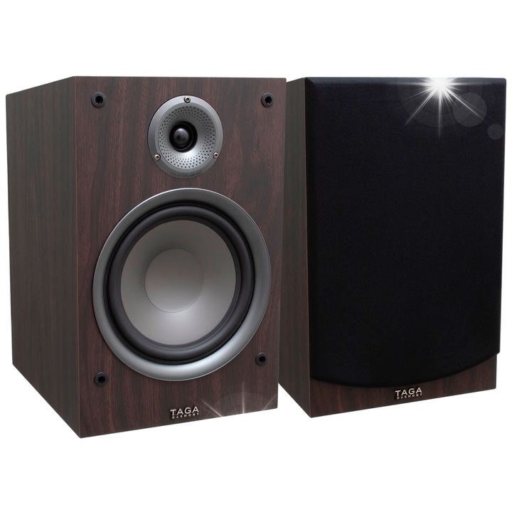 Boxe surround TAV-807B, Taga Harmony, 2-drozne, Modern Wenge, 390x300x250mm, set 2 buc.