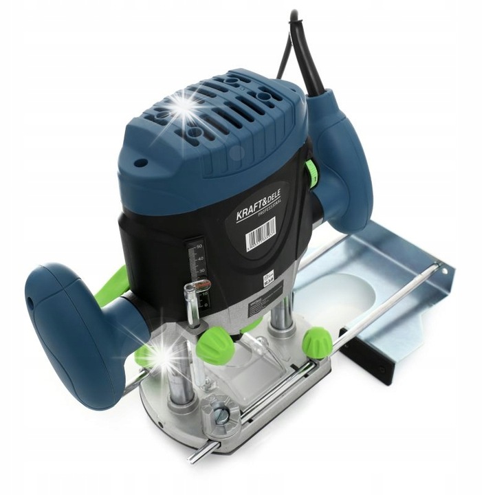 Горна фреза Kraft&Dele KD1683-Z, 1900W, 11000-30000 об/мин, 52мм дълбочина, 230V