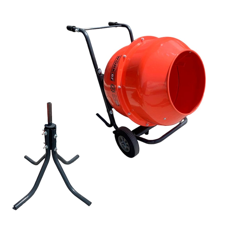 Betoniera TechnoWorker 180 L (Reductor, Motor cupru) + stativ