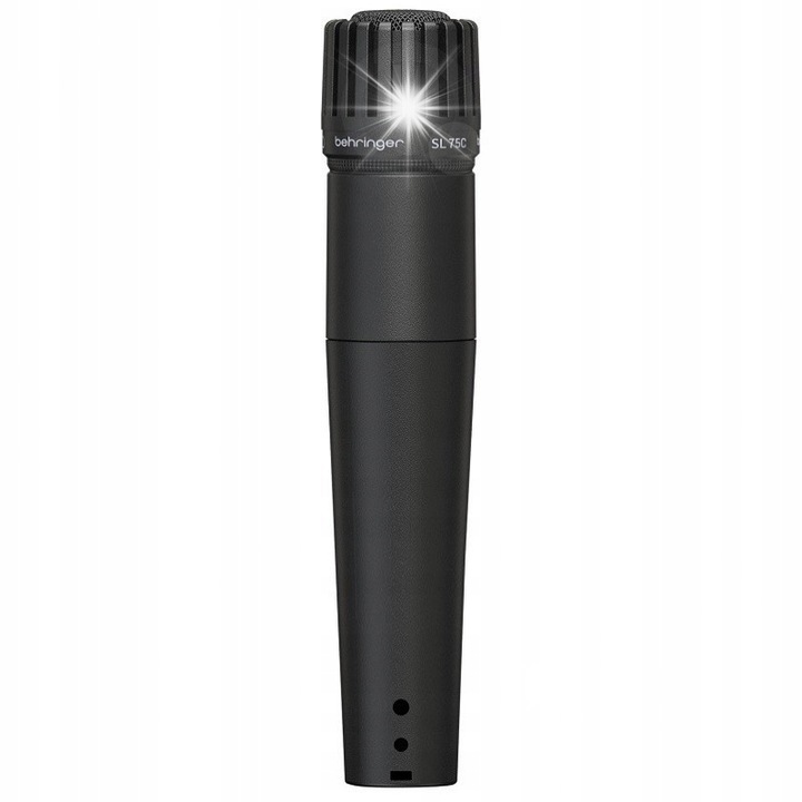 Behringer SL 75C dinamikus hangszer mikrofon, kiváló hangjellemzők, fekete szín, mikrofonállvánnyal együtt