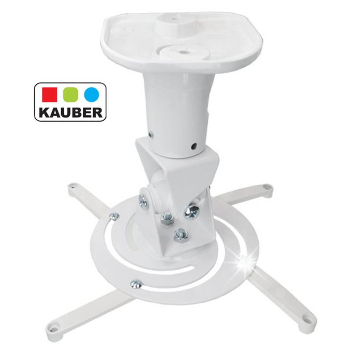 Urmaritor universal pentru proiector Kauber Pro1, alb, duraluminiu, capacitate maxima 13,6 kg, distanta de la tavan 22 cm