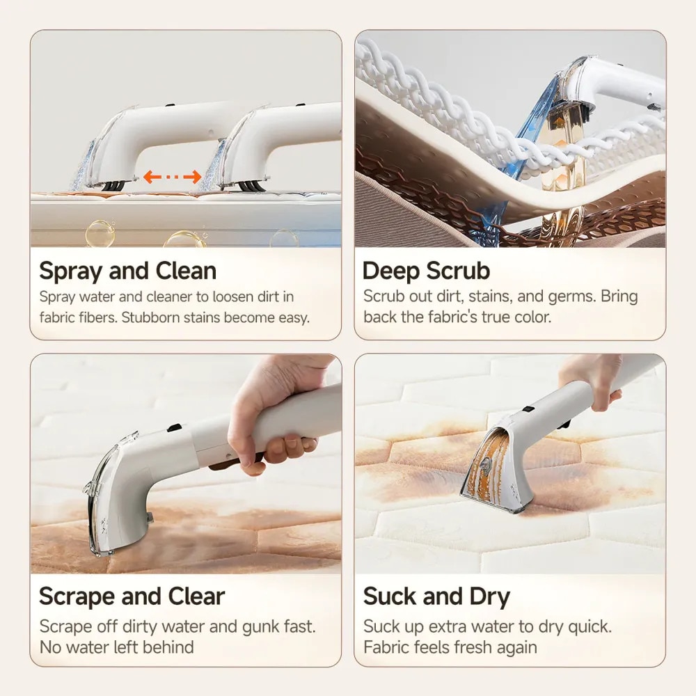 Aparat de curatare cu spalare UWANT, Spot Cleaner, putere de aspirare ...