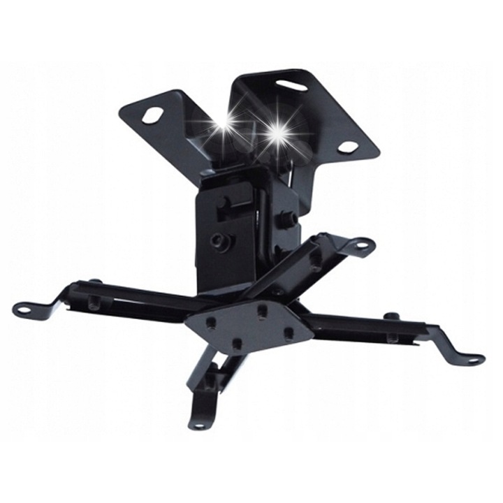 Uchwyt sufitowy pentru proiector, Kauber, 12cm, alb, capacitate 11,5kg