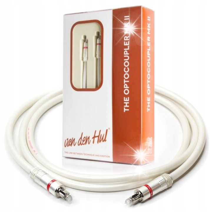 Cablu optic Toslink Van den Hul The Optocoupler MK II, 2 metri, alb