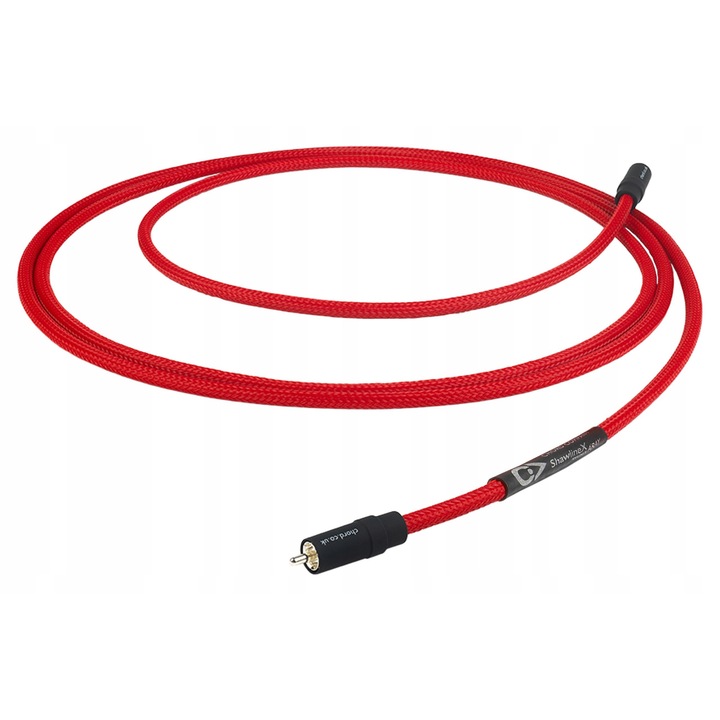 Cablul subwoofer RCA Chord ShawlineX ARAY, 5m, посребрена мед OFC, изолация XLPE, червен