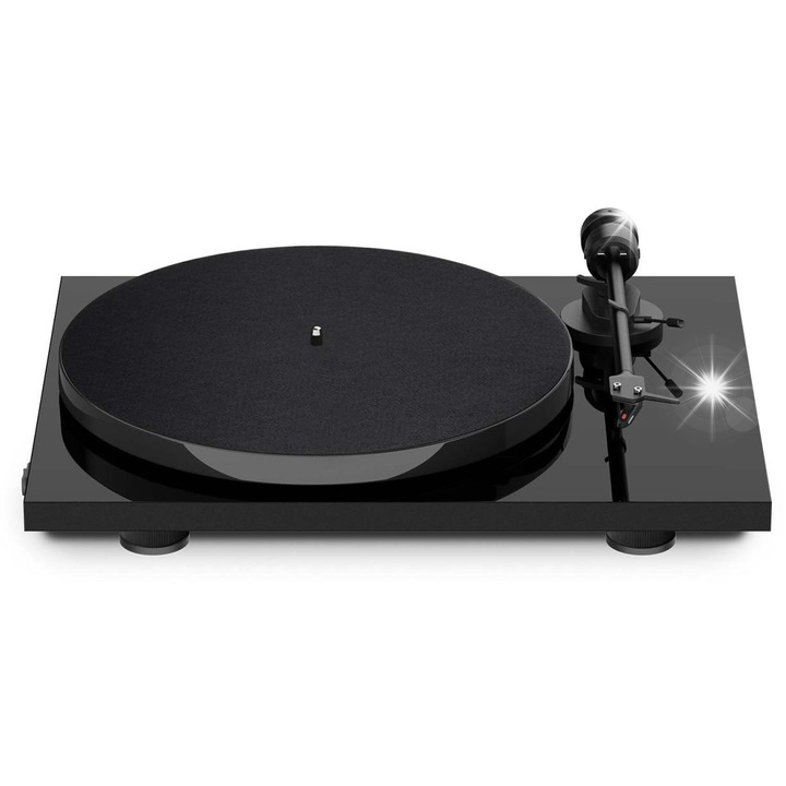 Грамофон Pro-Ject E1, с доза Ortofon OM5e, 33/45 rpm, черен, 420x112x330mm