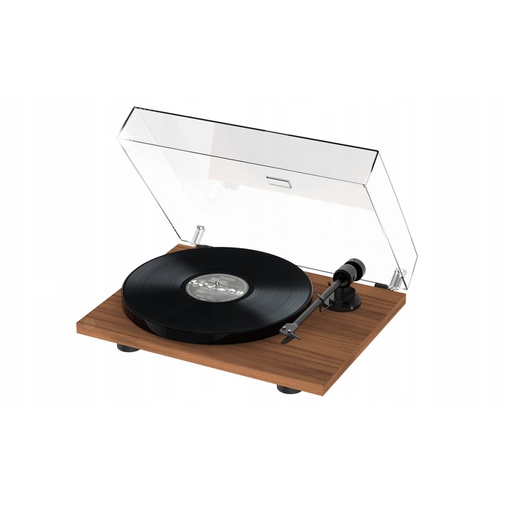 Грамофон Pro-Ject E1 Phono, с предусилвател, с доза Audio-Technica AT3600L, орех, 420x112x330mm