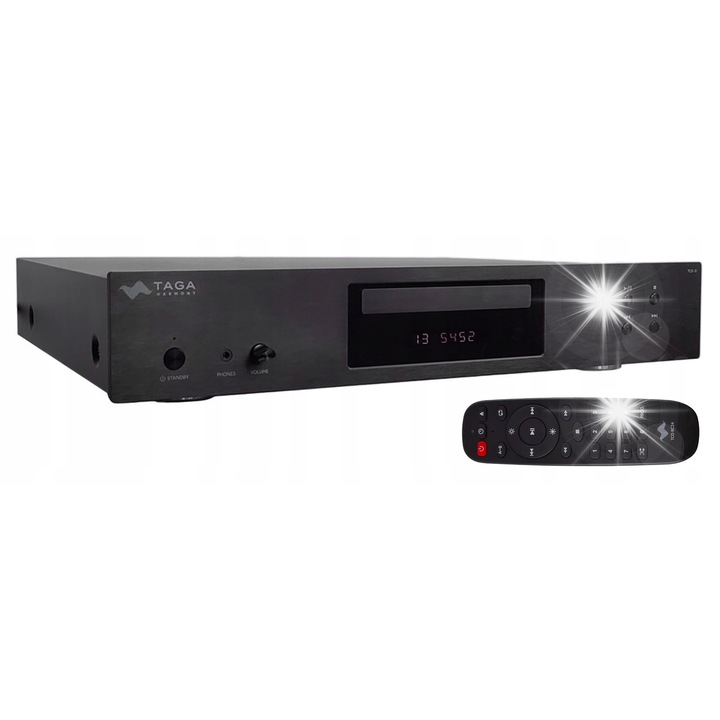 CD плейър Taga Harmony TCD-30, 32bit DAC, черен, 430x320x70mm