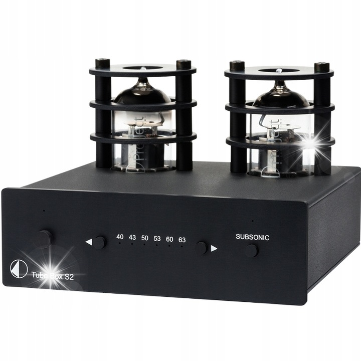 Предусилвател за грамофон Pro-Ject Tube Box S2, MM/MC, черен, 103x73x119mm