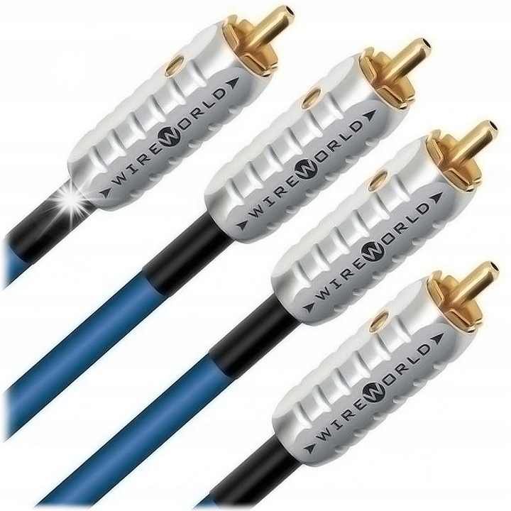 Audio kábelek készlet 2RCA - 2RCA Wireworld Luna 8, 6m, oxigénmentes réz, krómozott