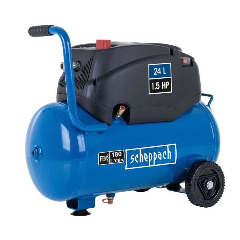 Compresor fara ulei HC24x Scheppach 5906138904, 1200 W, 24 l, 8