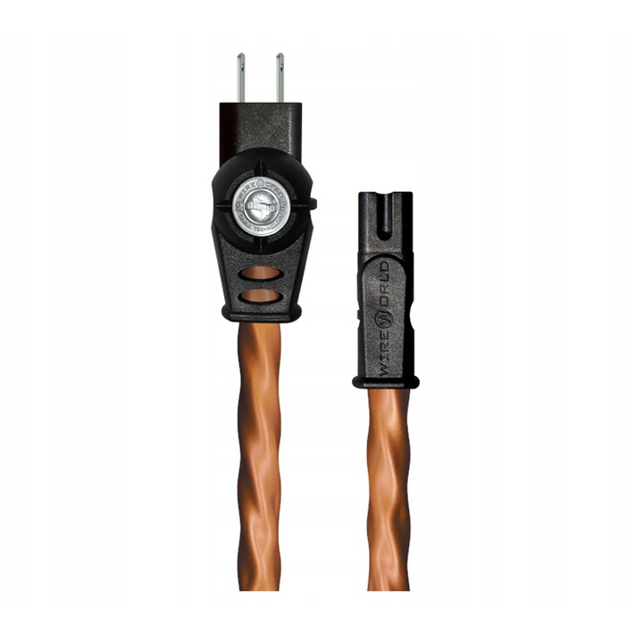 Wireworld Mini-Electra tápkábelek, 1m, 2 vezeték, OCC réz, barna
