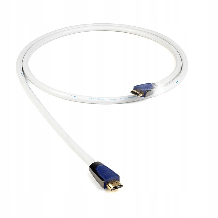 HDMI 2.1 кабел Chord Clearway 48Gbps, 2 метра, бял, поддържа 10K/30Hz, 8K/60Hz, 4K/120Hz