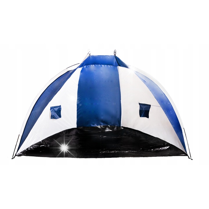 Cort camping Martom, 105x132x230cm, protectie soare si vant, cu podea, set cu geanta de transport